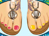 Diseño de uñas del dedo del pie
