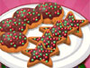 Kerstmis chocolade koekjes