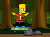 Bart Simpson skateboarden