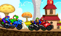 マリオのオートバイの競争