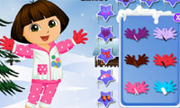 Dora thời trang mùa đông đầm
