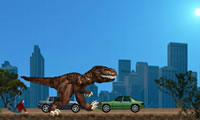 Tiranossauro rex atacar Nova Iorque