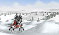 氷の雪バイク