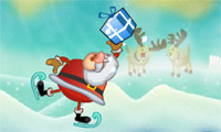 Подарок прыжок Санта Клауса