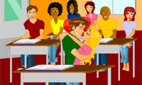 Erste Klassenzimmer küssen