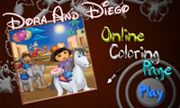 Dora and Diego Online Coloring
