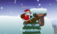 圣诞老人骑自行车