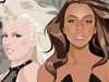 Леди Гага и Бейонсе макияж