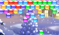 クリスマスのバブルのシューティング ゲーム