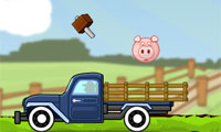Игра свинка машина. Спаси свинью игра. Свинья спасает шерифа игра.