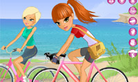 玛丽亚和索非亚前往骑自行车