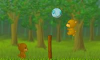 Gấu chơi bóng chuyền