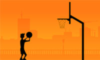 Pôr do sol de basquete