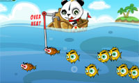 Панда рыбалки