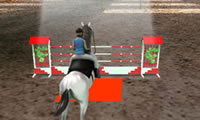 3D прыжки лошади