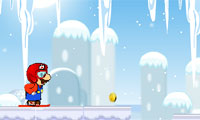 Mario vui vẻ ski