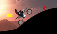 Curso de moto de Spiderman