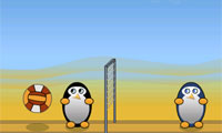 企鵝玩排球